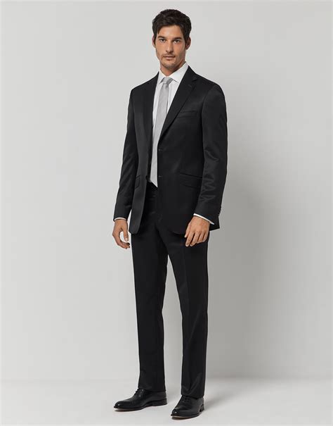 traje falso liso givenchy corte regular lana negro|Trajes para hombre .